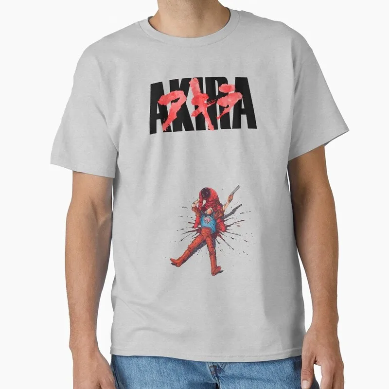 Akira Cyberpunk City Explosion Anime Gift T‑Shirt Vintage Sci‑Fi Manga Graphic Tee Shotaro Kaneda Neo‑Tokyo Unisex Streetwear