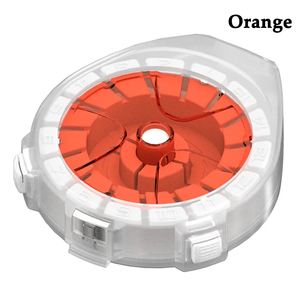 1Pcs with Anti-Reversal Device Fishing Main Line Box Clear Lid Multifunctional Winding Board Round Portable Line Storage Box