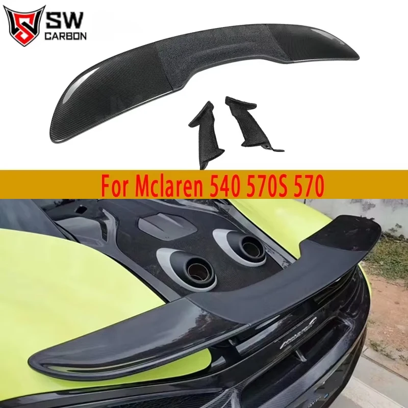 

Carbon Fiber Tail fins Spoiler For Mclaren 540 570S 570 Auto Car Rear Trunk Lip Spoiler Wing Diffuser Car Accessories Body kit