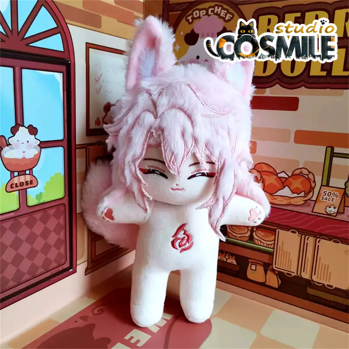 Game Honkai: Star Rail Jiaoqiu Jiao Qiu Pink Stuffed Plushie 20cm Plush Doll Body Skeleton CY