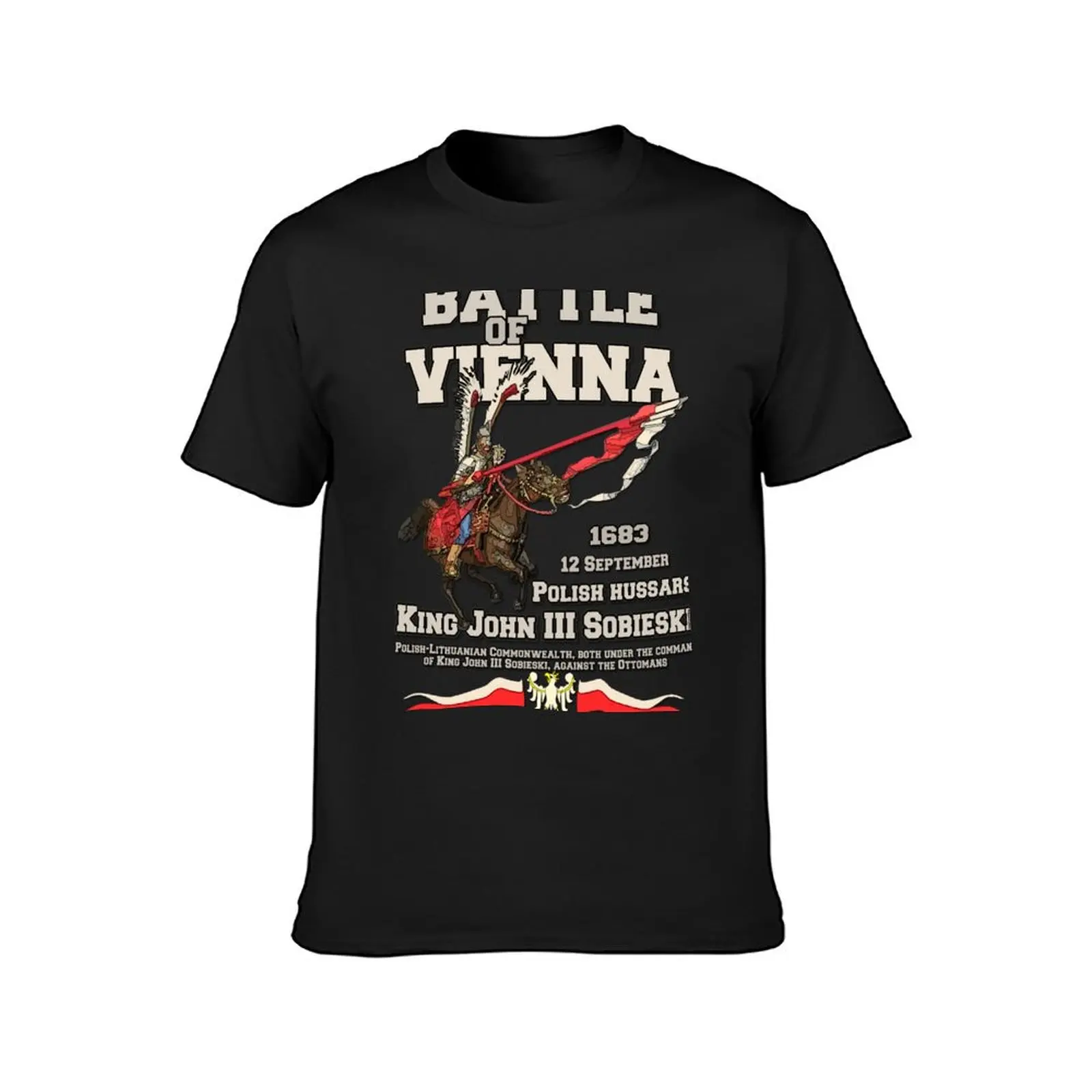 Battle of Vienna - Polish Hussars T-Shirt quick drying vintage mens t shirts casual stylish