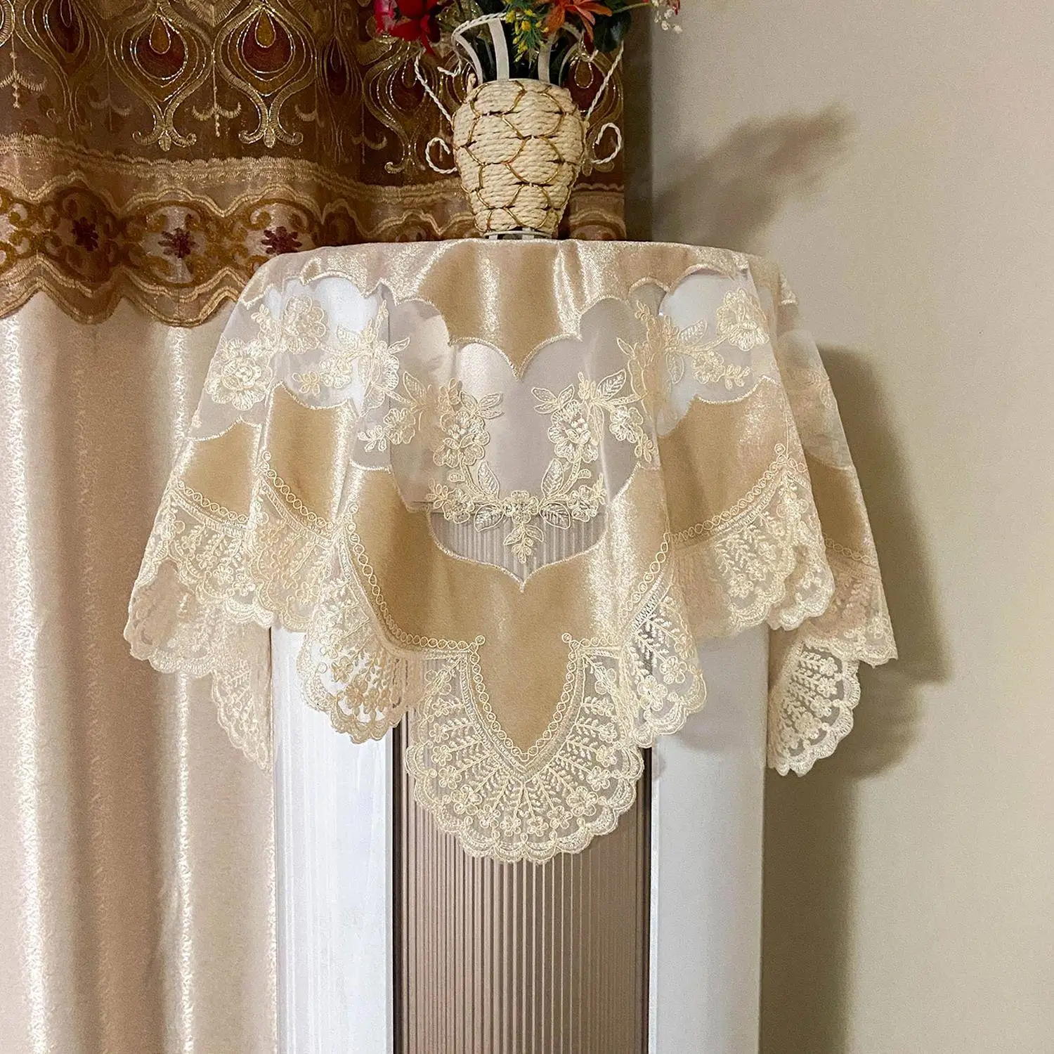 Living Room Stand Type Air Conditioner Dust Cover New 2024 Cylindrical Cabinet Machine Cover Cloth Start without Removal