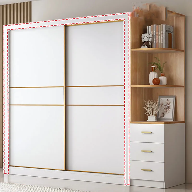 Storage Organizer Closet Bedroom Fabric Clothes Partitions Wooden Modern Display Wardrobe Guarda Roupa Lounge Suite Furniture