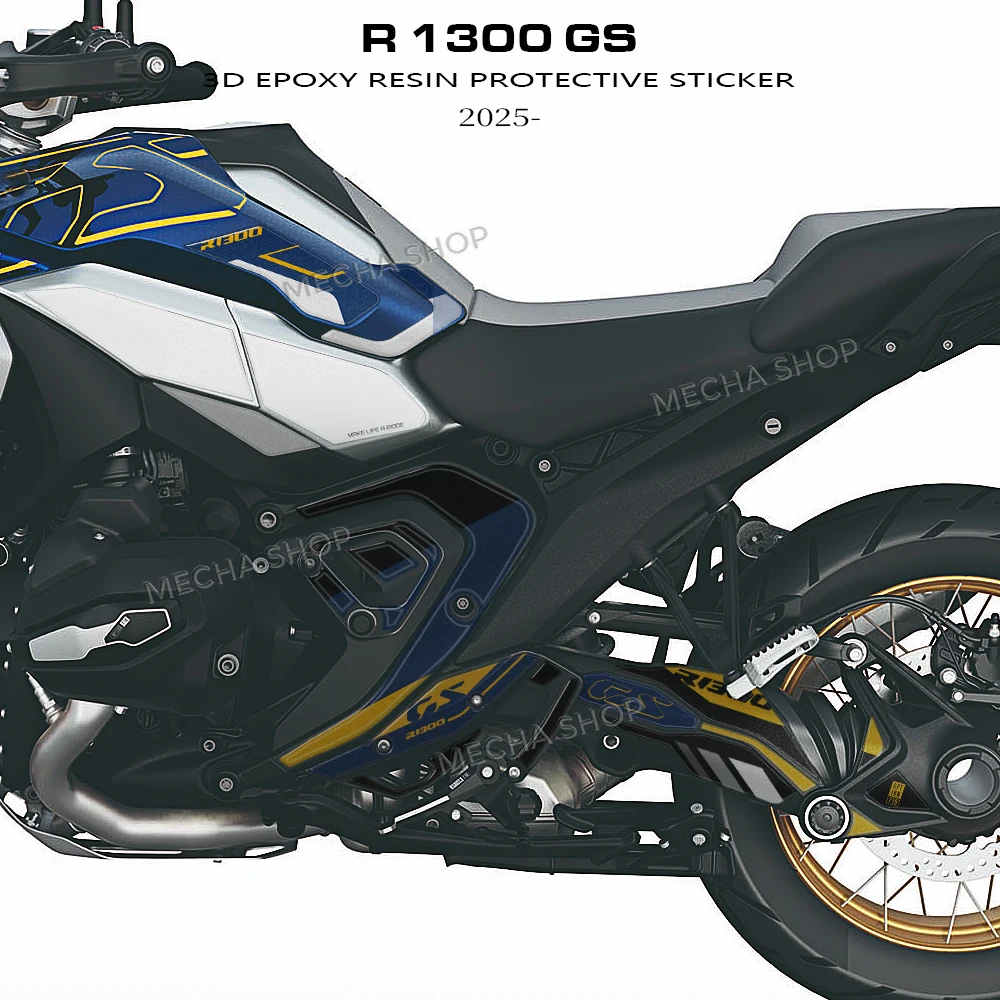 

For R1300GS R 1300 GS 2025 2026 Tank Pad 3D Gel Sticker Tank Side Stickers