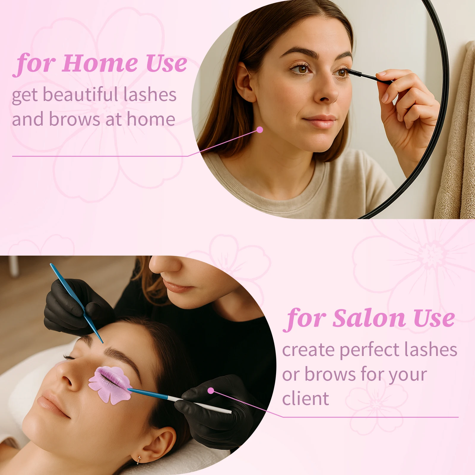 PERMANIA 2 pezzi cuscinetti per permanente ciglia in silicone glitter a forma di farfalla forniture per estensione ciglia estensione ciglia strumento di sollevamento ciglia