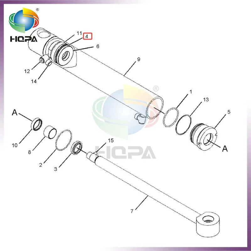 

CA1617146 161-7146 1617146 Уплотнение поршня для компактных гусеничных погрузчиков CAT 279C 279C2 279D 289C 289C2 289D 299C 299D 299D XHP