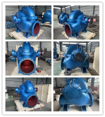 مضخة شفط مزدوجة ذات علبة مقسمة أفقية لمضخة الطرد المركزي للصرف المتوافقة مع الري المزرعة