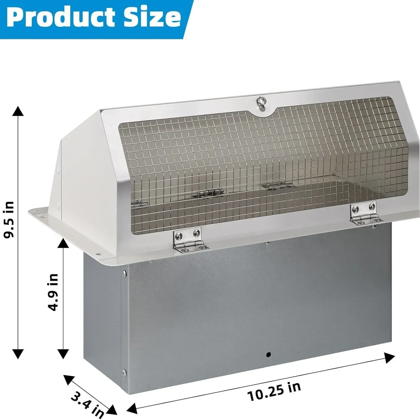 Wall ventilation covers for microwave oven exhaust, range hood vents, kitchen/bathroom vents