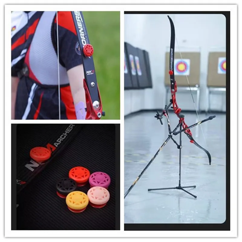 

2 шт. резиновый стабилизатор струны лука и стрелы изогнутый лук конечности демпфер Saver стрельба из лука