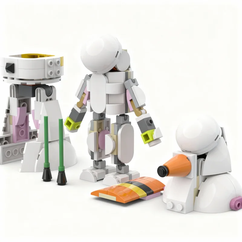 181pcs MOC Creator 3 1 NieR Automata Machine Lifeforms Model Building Blocks Construction Christmas Gifts Toy Brick Kids