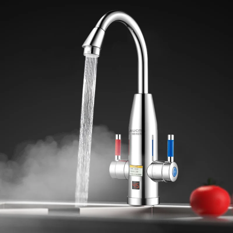 

Электрический кухонный водонагреватель, кран 3000 Вт, 220 В, кран мгновенного нагрева, безрезервуарный водонагреватель, гейзер с цифровым дисплеем для дома