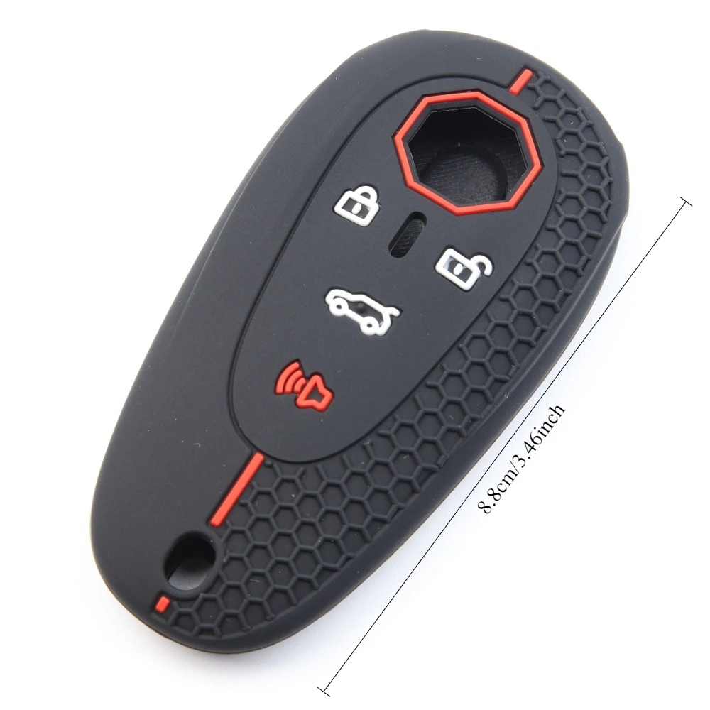 Silicone Rubber Car Remote Fob Key Cover Case For MG Car Key Bag Cyberster Car Key Set All Inclusive High-End Feeling