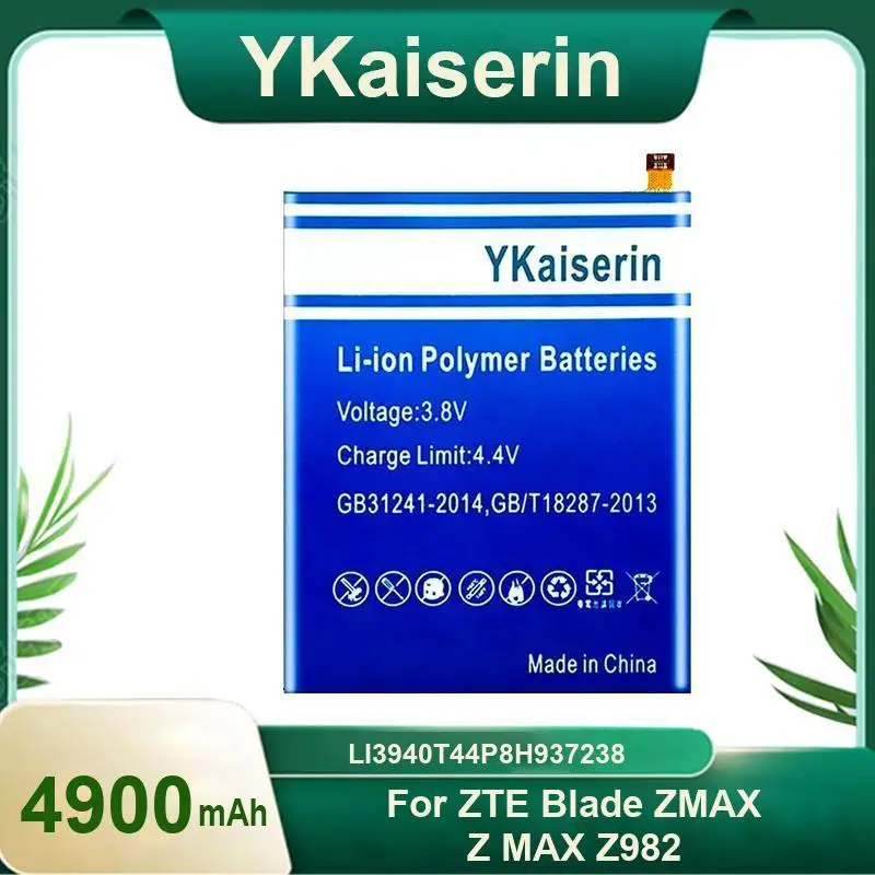

LI3940T44P8H937238 для Zte Blade Zmax Z Max Z982 4900 мАч износостойкий аккумулятор для мобильного телефона