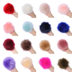 15cm Pompon z imitacji futra dla kobiet Kapelusz Futrzane pompony do czapek Czapki Fałszywy futrzany pompon do dzianiny Czapka Czapki Skullie