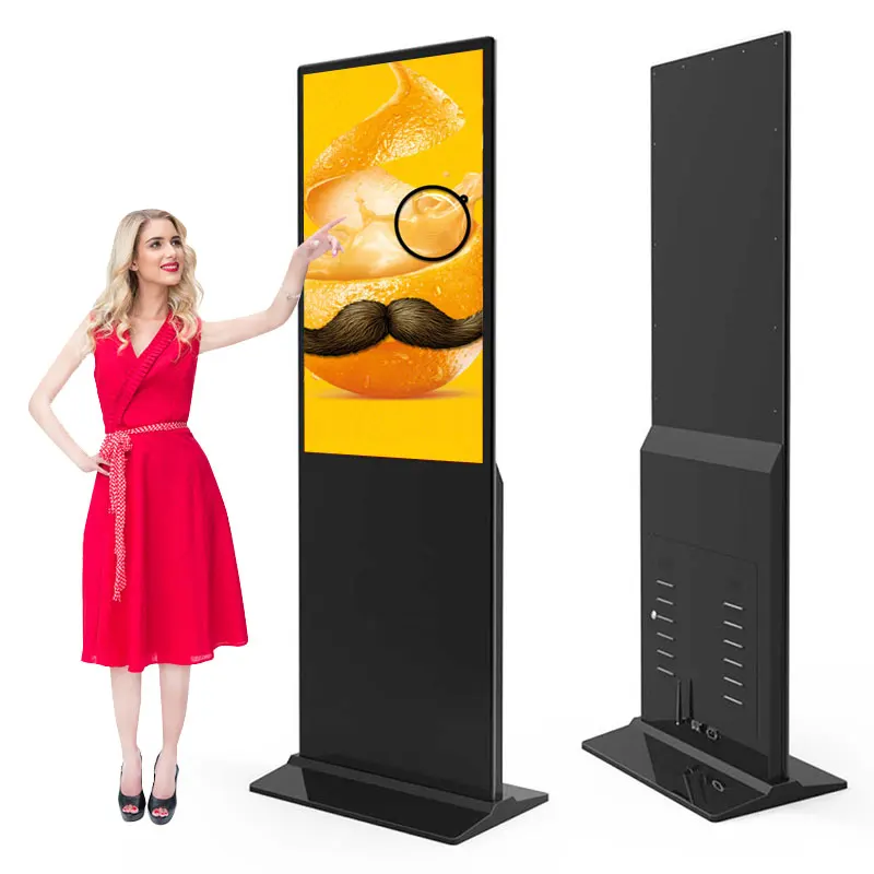 

Floor-standing Kiosk 43 49 55 LCD Digital Signage Advertising Player Device With Free Cms Interactive Touch Indoor Totem