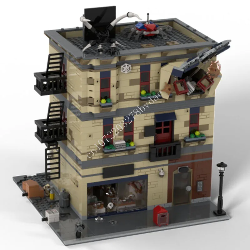 

2089 PCS City Street Modular Apartment Building Blocks Set Urban Architecture Shop Assembly Man Gift for Adults Home Decoration