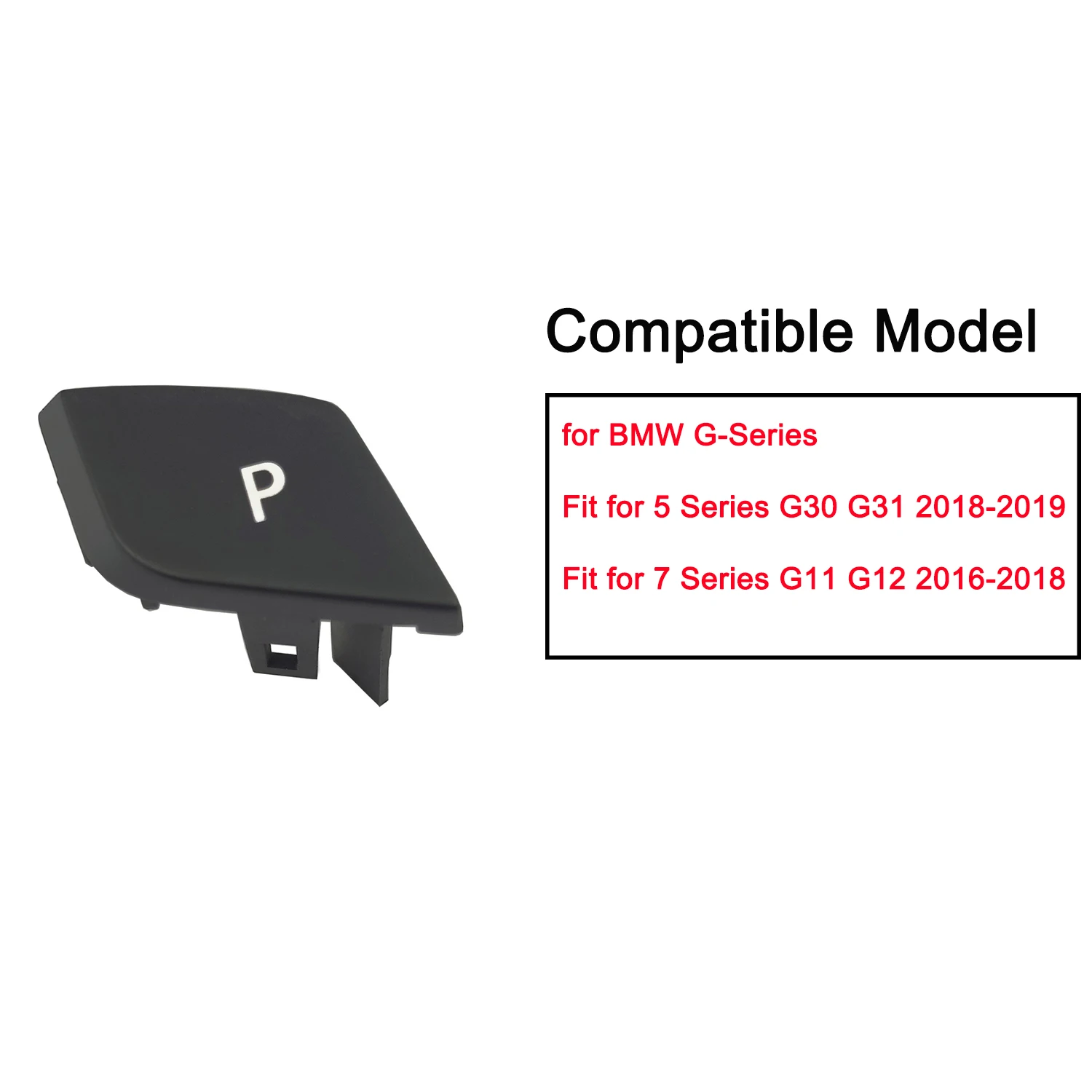 Carro engrenagem Shifter botão, botão de estacionamento P, tampa de substituição, apto para BMW 3, 5, 6, 7 Series, X3, X4, X5, X6, F25, F26, F30,