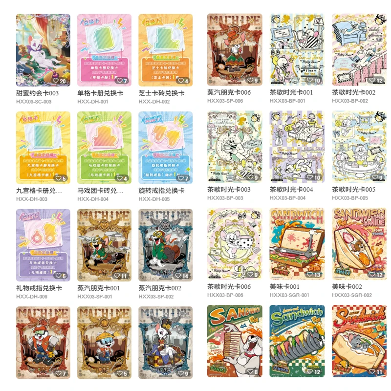 KAYOU Collection Cards Tom and Jerry - Bai Bian Pack Tier4 Wave3 - Holo Rare Cartoon Cards Kids Toys Card Games Board Games