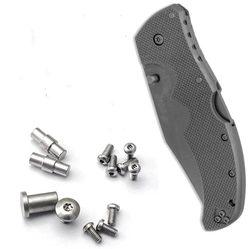 Custom Stainless Screws Spindle Support Shaft Set For  Recon1 Knife DIY Knife Handle Material Screws