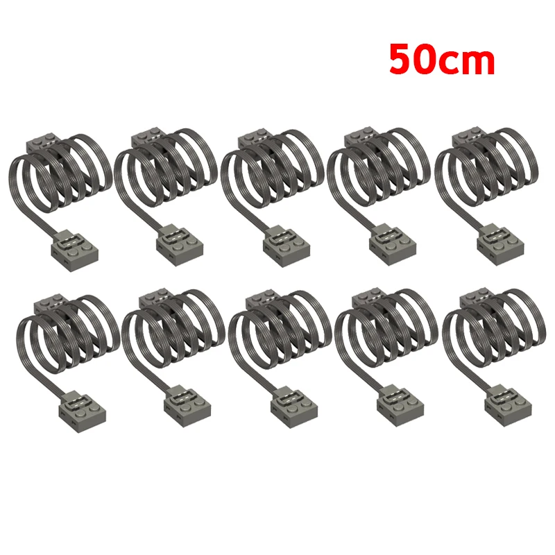 10Pcs/lot Power Functions Servo Motor IR Remote Control Receiver 9V Connectors Extension Wire 19.5" /50 cm Fit 8871 58118 Bricks