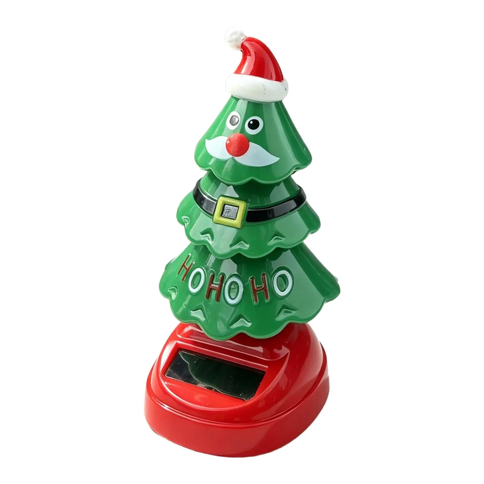 Christmas Solar Dancing Toys Festive Decorative Swinging Tree Figurines Dancing Tree Dashboard Shaking Toy For Trailer