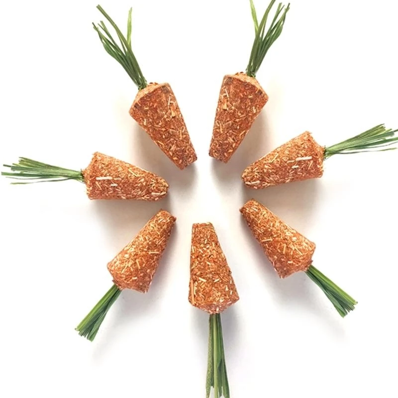 

Bunny Chew Rabbit for Hay Treat Containing Carrot Powder Dried Grass Timothy Toy for Rabbit Chinchilla Teeth Cleani