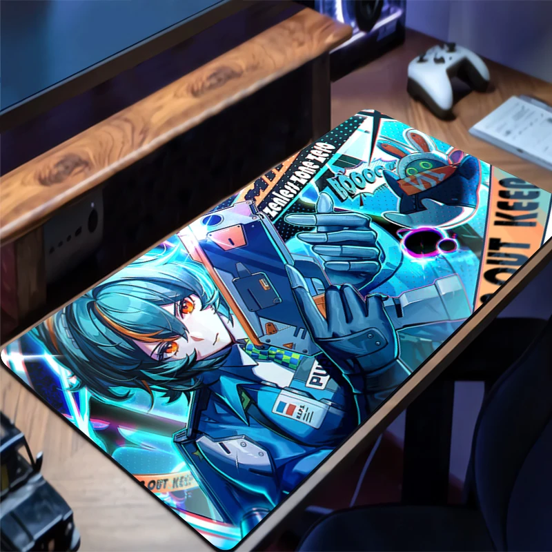 

Large Mouse pad Zenless Zone Zero Zhu Yuan game player keyboard pad non-slip office study desk mat floor mat PC carpet Mousepad