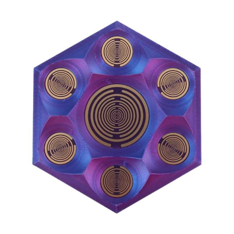 C7AB Golden Ratio Electromagnetic Oscillator Decor Radiation Purification Featuring 7 Copper Disks And Friendly Frame