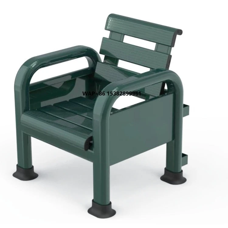 

Factory Custom Tennis Court Outdoor Equipment Anti Rust Green Color All Aluminum Alloy Tennis Court Single Rest Chair
