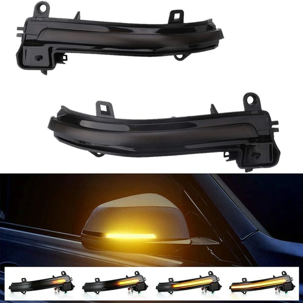 Sequentielle LED-Seitenspiegel-Blinker für BMW 1 2 3 4 Serie F20 F21 F22 F30 F32 F33 E84 X1 I3 geräuchert