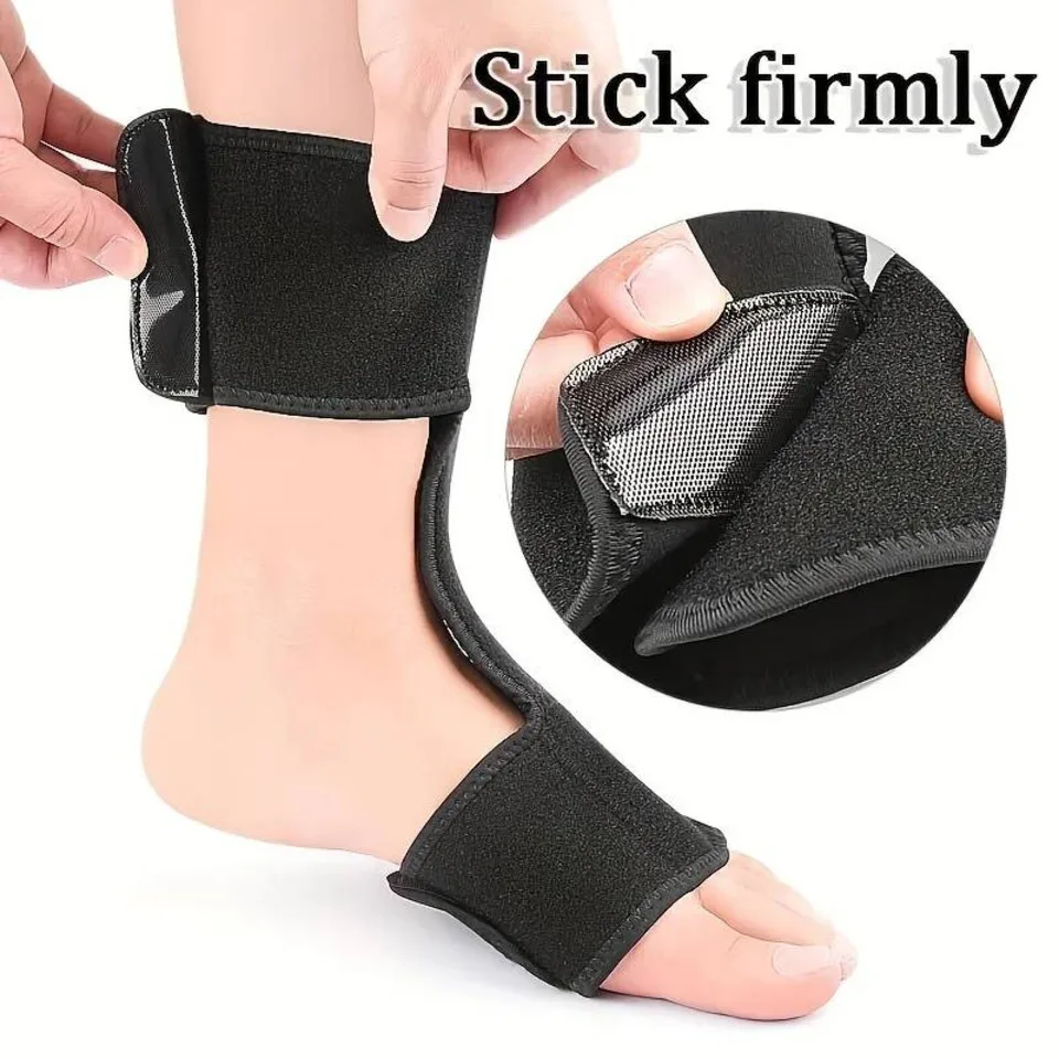 1pc fasciite plantar noite tala ajustável tornozelo cinta pé gota cinta para fasciite plantar arco dor no pé aquiles banquete
