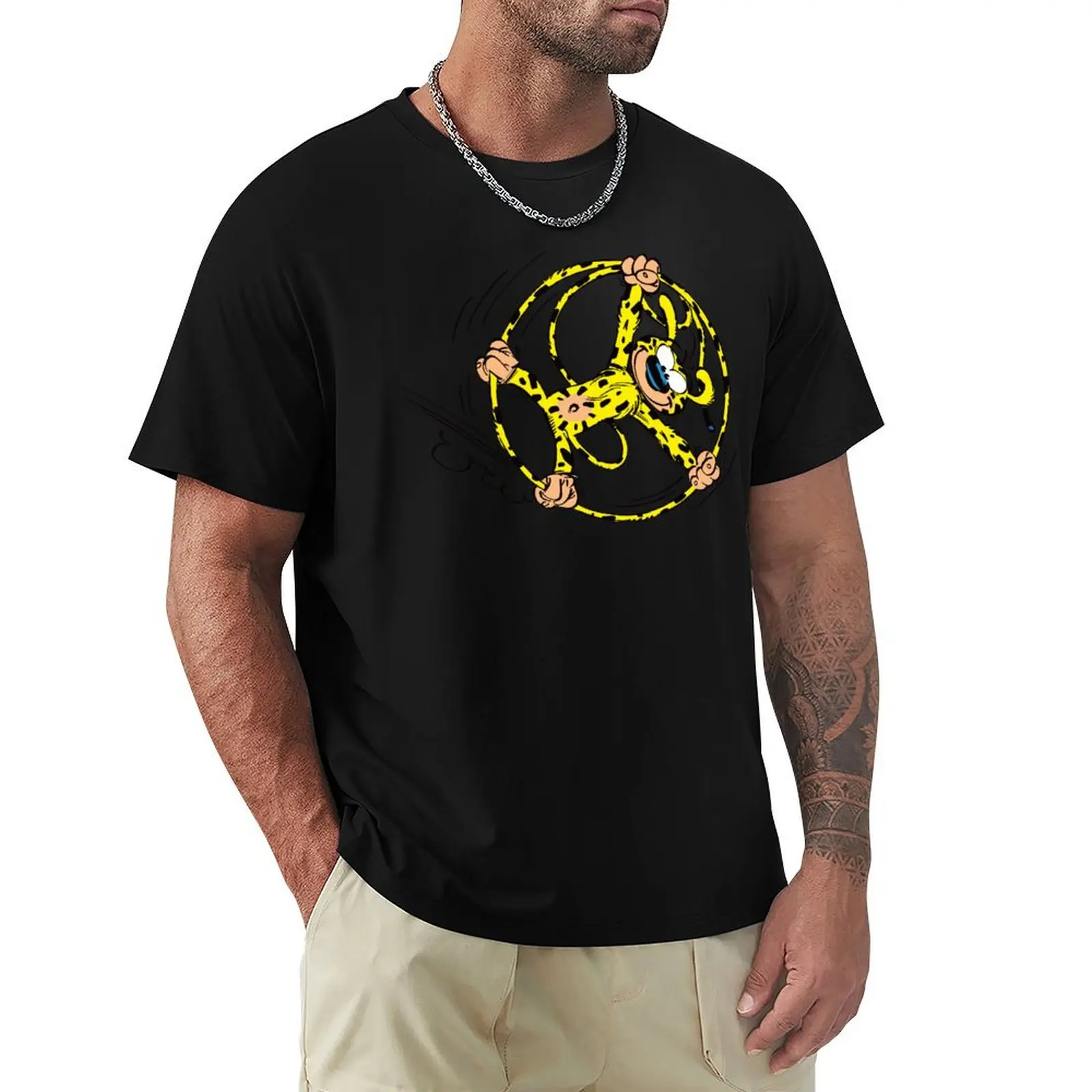 

Marsupilami rolling in tail T-Shirt anime topping street wear oversized t shirt men