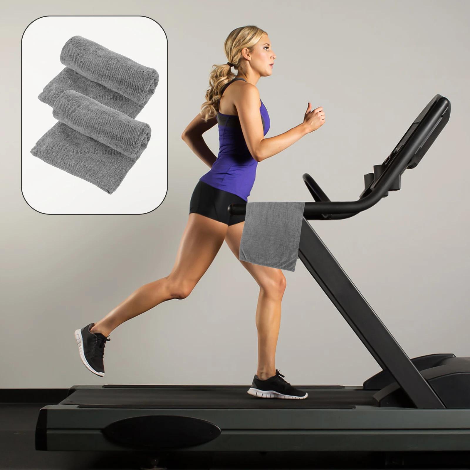 

2pcs Microfiber Towel Quick Drying Cool Absorbent Sports Travel Gym Swim Dry Bath Body Moisture Wicking Yoga Fitness