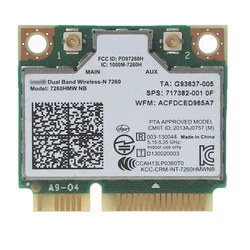 Dual Band 2.4G for Intel Wireless Notwork Card 7260 7260NB 7260HMW for NB PCI