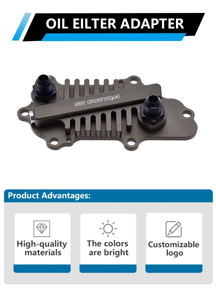 for Jeep Cherokee 3.0 CRD V6 4x4 Engine Oil Filter Adapter Car Modification - view 6