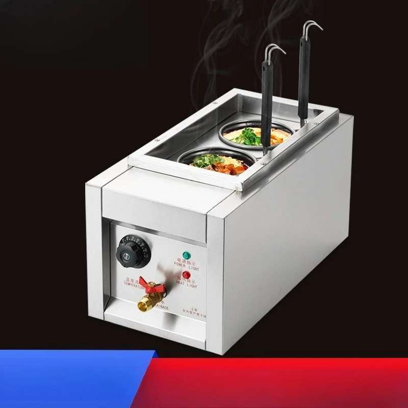 Noodle Cooking Stove Commercial Desktop Electric Double Head Noodle Cooking Pot Soup Powder Dumplings Stall Vegetable