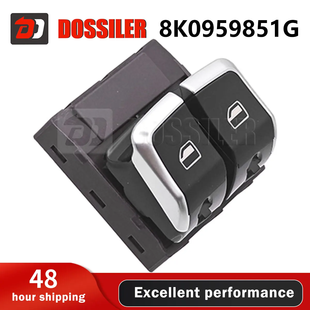 8K0959851G 8K0959851C Dossiler Driver Side Electric Master Window Control Switch For Audi A5 Coupe 2007-2011 For Audi s5  RS5