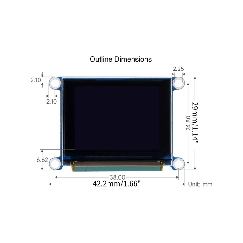 Moduły wyświetlaczy OLED o wysokiej rozdzielczości Interfejs SPI ekranu RGB dla Raspberry