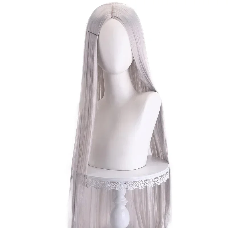 40Inch Long Straight Cosplay Wig Centre Parting Central Split Blond Pink Rose Red Purple Heat Resistant Synthetic Hair Wigs