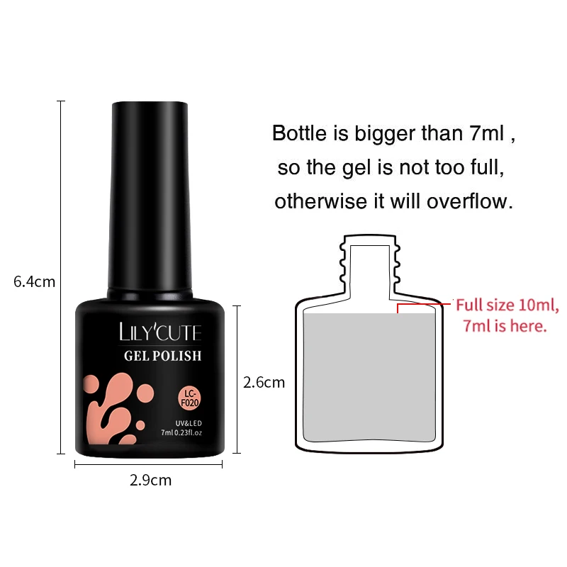 Lilycute 6 Stks/set Gel Nagellak Set Semi-Permanente Lente Zomer Kleuren Serie Doordrenken Van Uv Nail Art Gel Vernis Base Top Coat