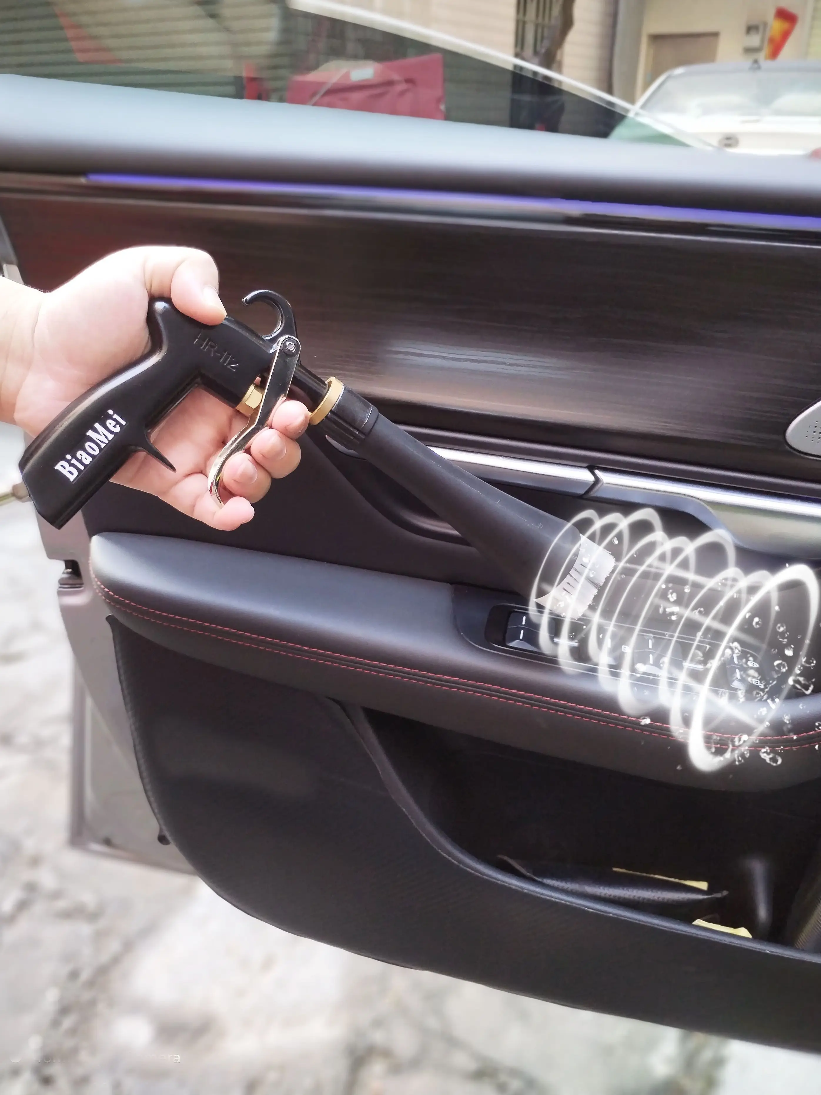 Pistolet de soufflage portable en acier inoxydable K107, tube à barbe, lavage à sec, odortornade, haute qualité