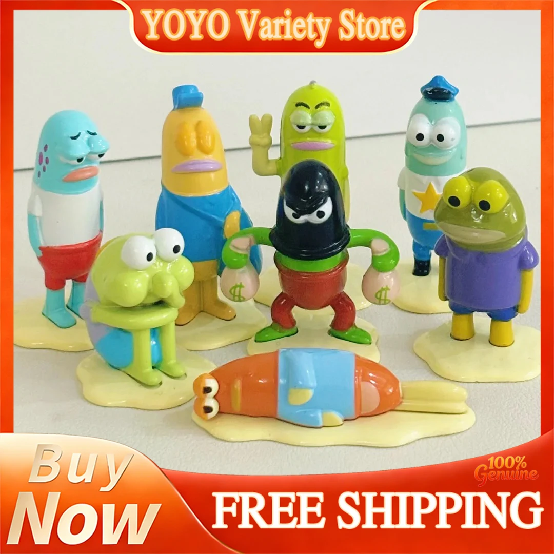 

SpongeBob SquarePants Blind Box Alloy Figures Fish Life Drama Series Collectible Desktop Ornaments Holiday Gifts For Fans Adults