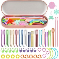 15/48/59/70pcs Knitting Yarn Needles Set Darning Big Eye Blunt Needles Kit Bent Tapestry Sewing Weaving Needle for Crochet
