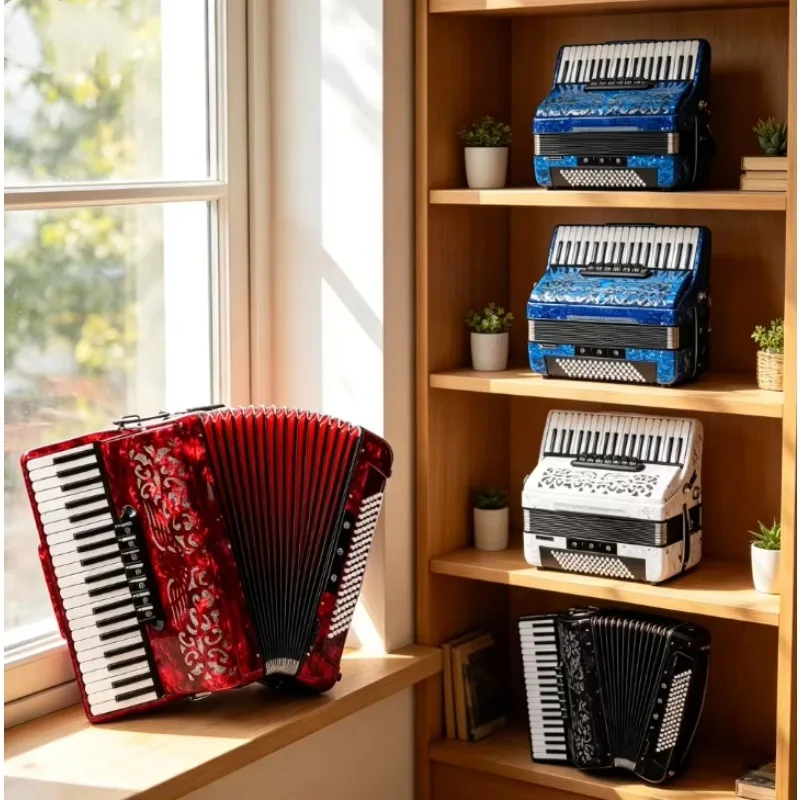 34 Keys 60 Bass Professional Grade Accordion Suitable for Concert Performances