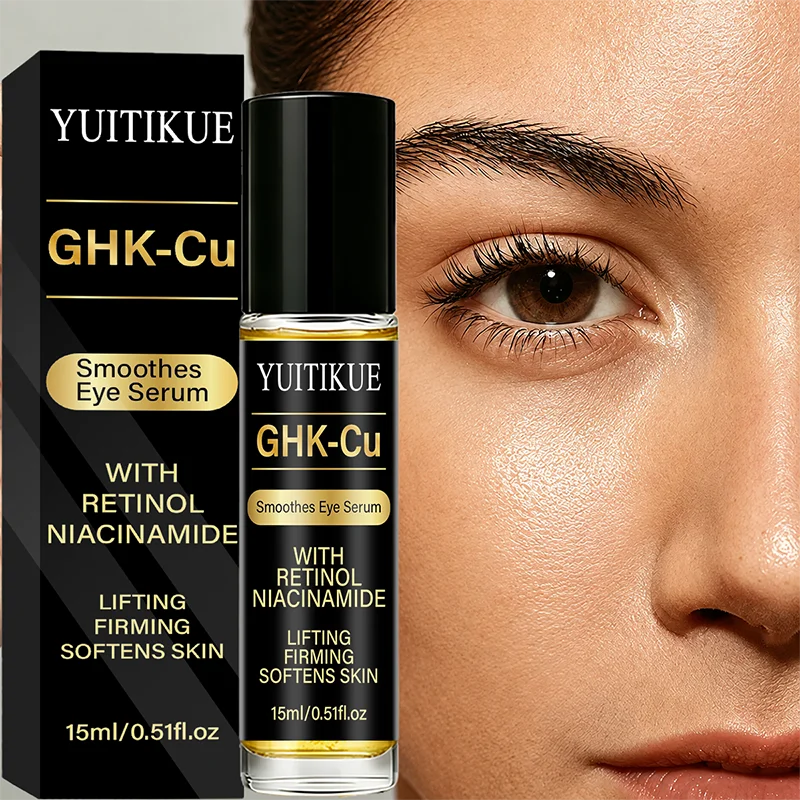 YUITIKUE GHK-Cu Eye Serum Retinol Niacinamide Lifting Firming Moisturizing Under Eye Care Serum 15ml
