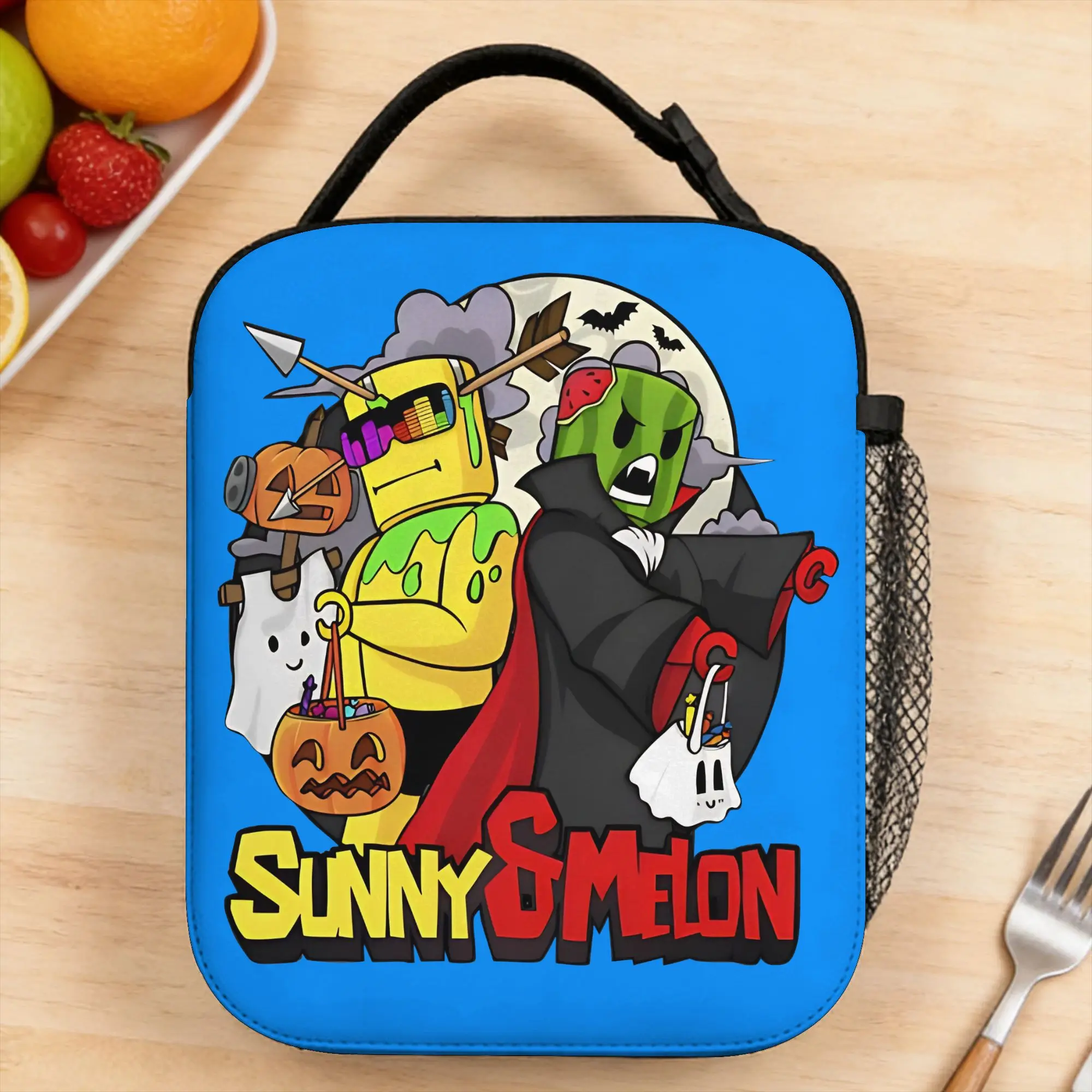 

Sunny and Melon Lunch Bag Picnic Lunch Box For Child Fashion Print Thermal Lunch Bags Oxford Portable Cooler Bag