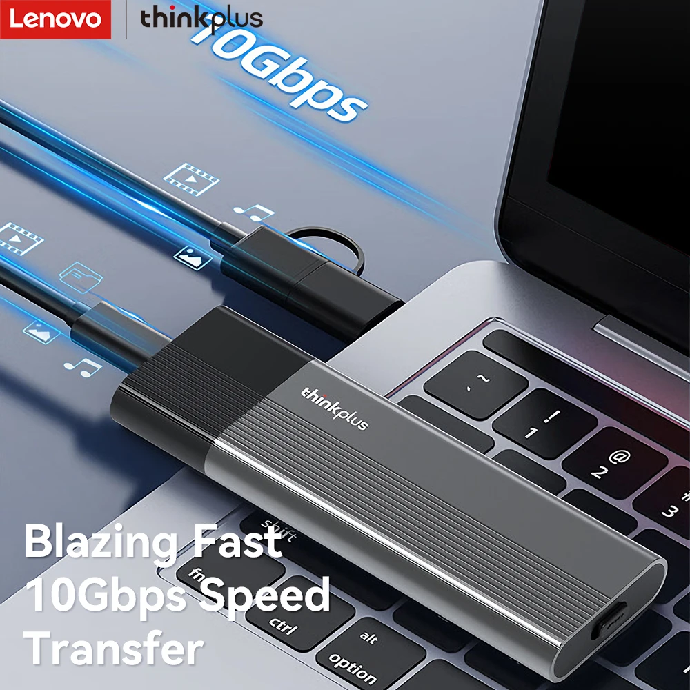 Lenovo ThinkPlus M.2 NVMe SSD Enclosure, 10Gbps USB 3.2 Type-C