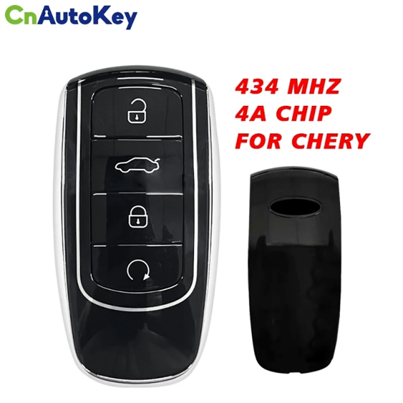 CN079011 OEM 4 button 434 Mhz 4A Chip For Chery Tiggo 8 pro Remote Car Keys Fob With blade key