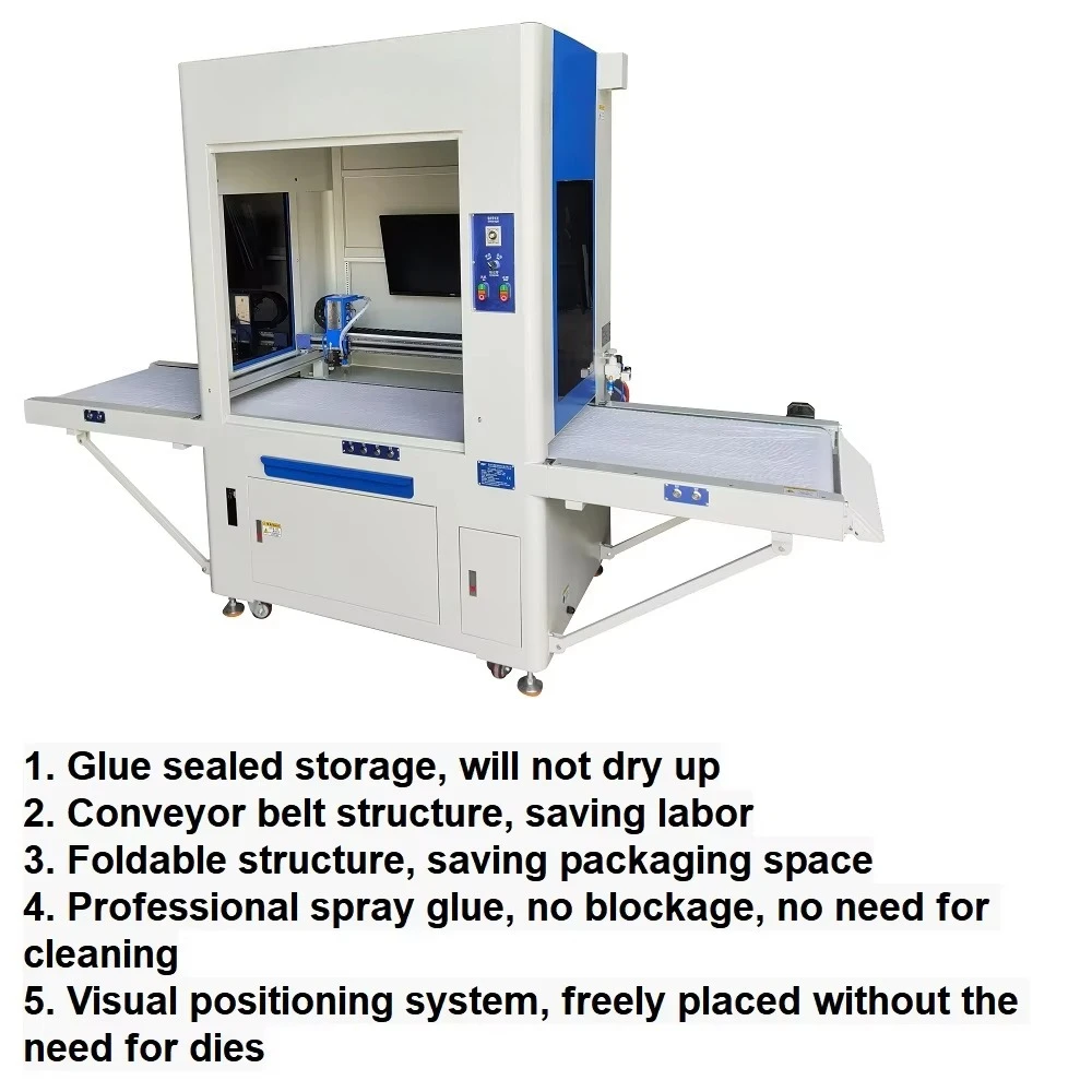Automatic and efficient iPad bag gluing machine