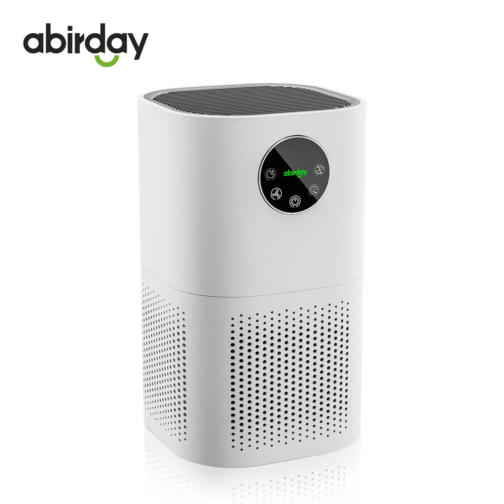 ABIRDAY Purificatore d'aria per allergie domestiche Animali domestici Capelli in camera da letto H13
